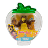 Set Figurina Masha si Ursul in Capsula Capsunica - Urs si 1 buc Mini Figurina Surpriza, MHA19000URS